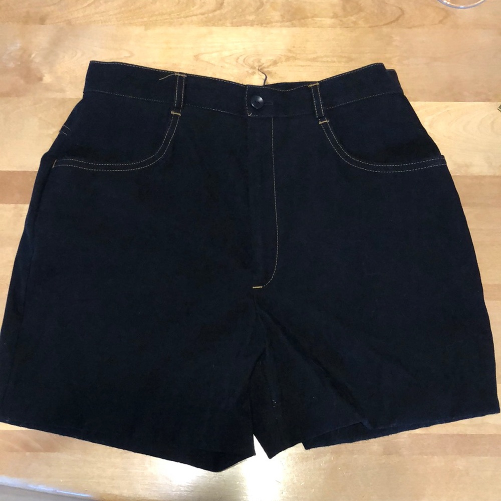 Made in Canada vintage synthetic suede high waisted shorts